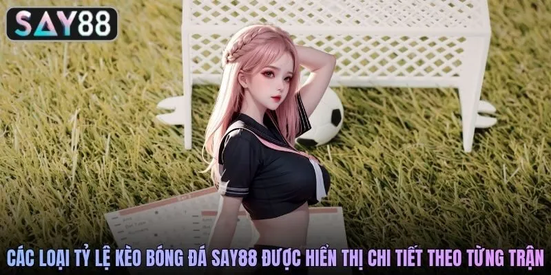 Các loại tỷ lệ kèo bóng đá SAY88 được hiển thị chi tiết theo từng trận