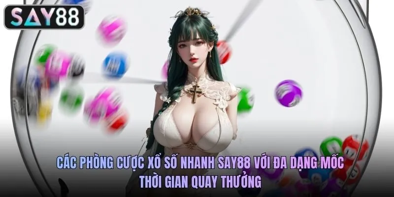 Các phòng cược xổ số nhanh SAY88 với đa dạng mốc thời gian quay thưởng