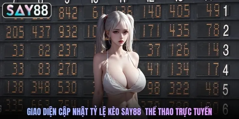 Giao diện cập nhật tỷ lệ kèo SAY88  thể thao trực tuyến