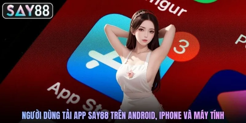 Người dùng tải app SAY88 trên Android, iPhone và máy tính